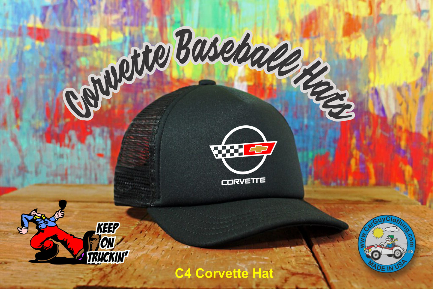 Corvette Adjustable Baseball Hats
