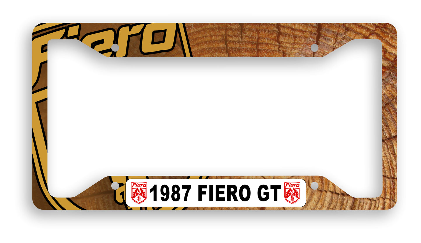 Pontiac Fiero Custom Personalized License Plate Frame Signs