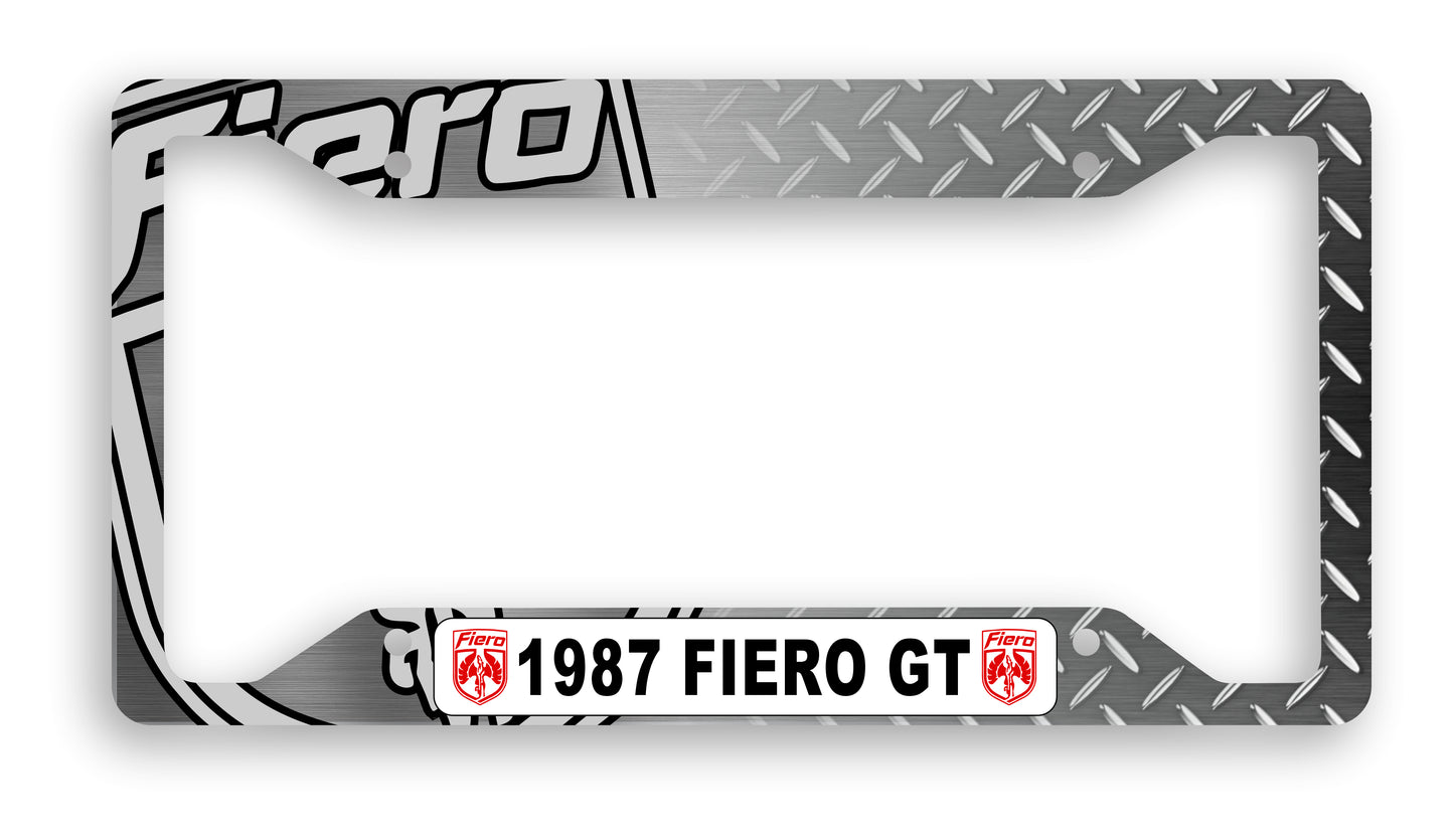 Pontiac Fiero Custom Personalized License Plate Frame Signs