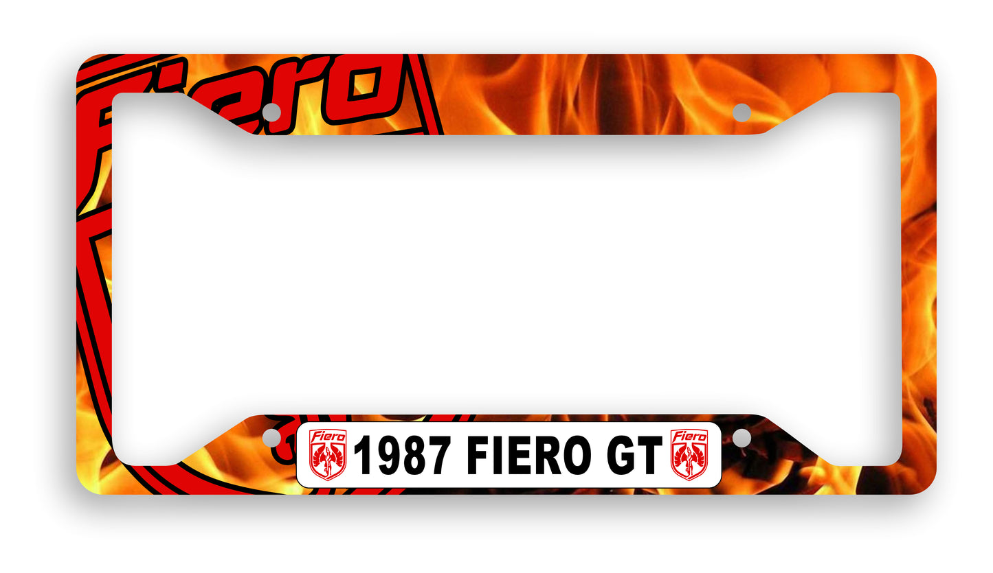 Pontiac Fiero Custom Personalized License Plate Frame Signs