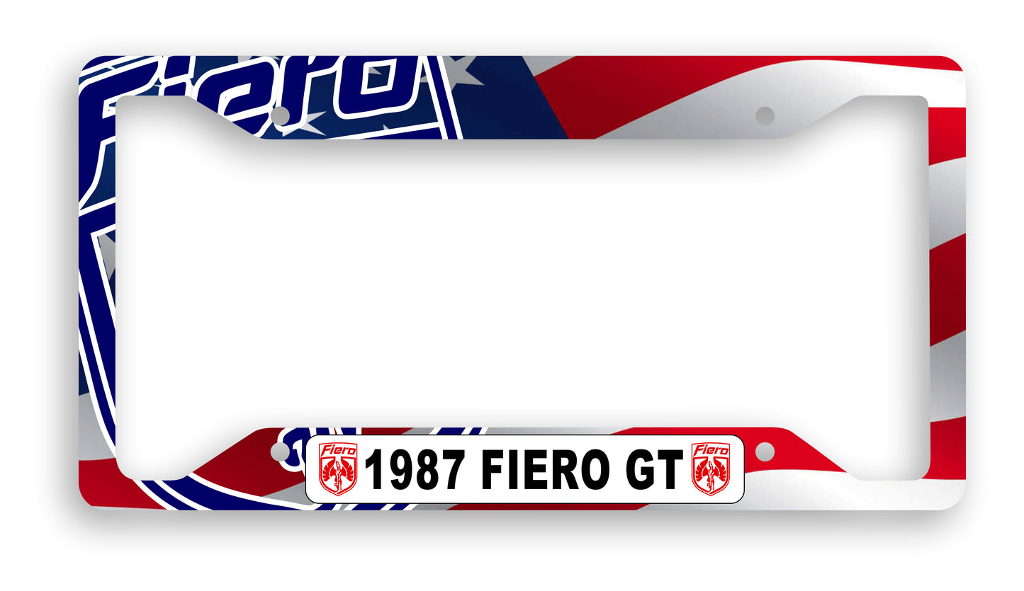 Pontiac Fiero Custom Personalized License Plate Frame Signs