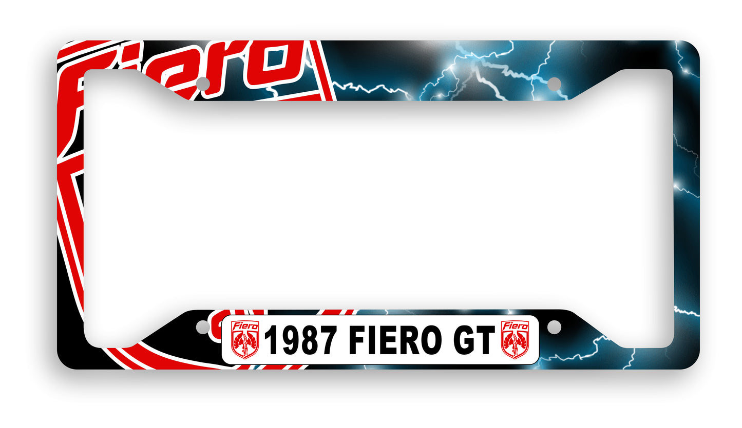 Pontiac Fiero Custom Personalized License Plate Frame Signs