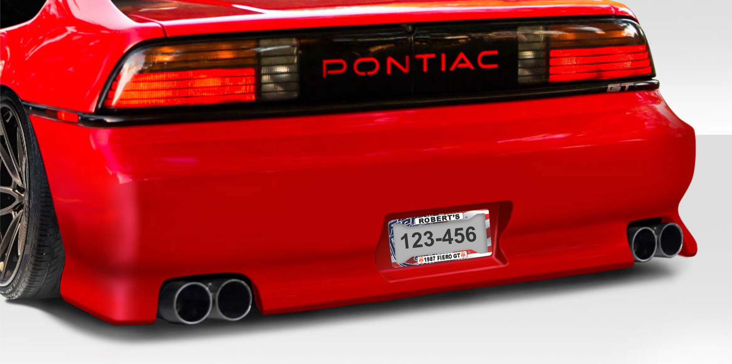Pontiac Fiero Custom Personalized License Plate Frame Signs