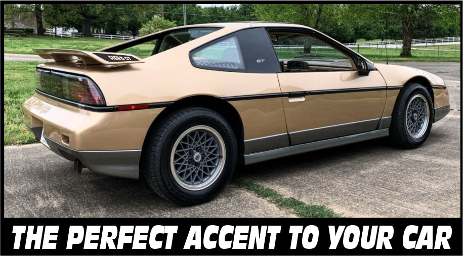 Pontiac Fiero GT Spoiler Wing Decals