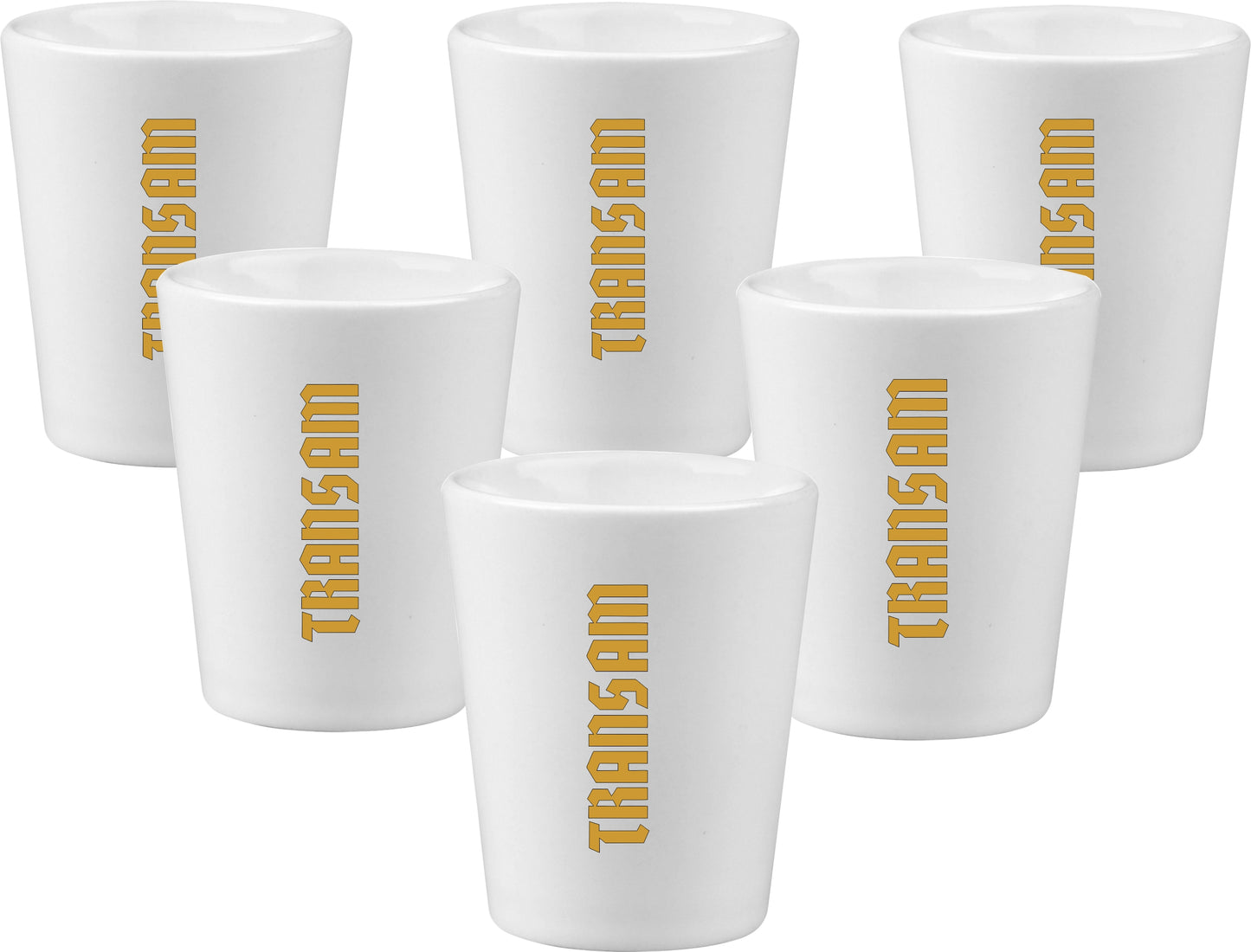 Pontiac Trans Am Firebird Shot Glasses 6x Collection