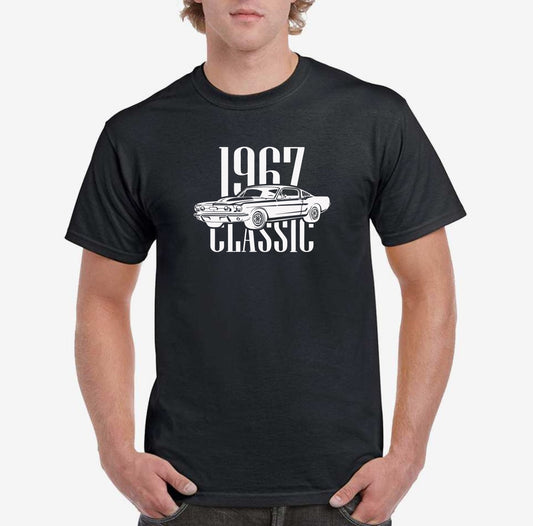 Classic, Muscle Car, 1967, 1968, Mustang, Cotton, T-Shirts