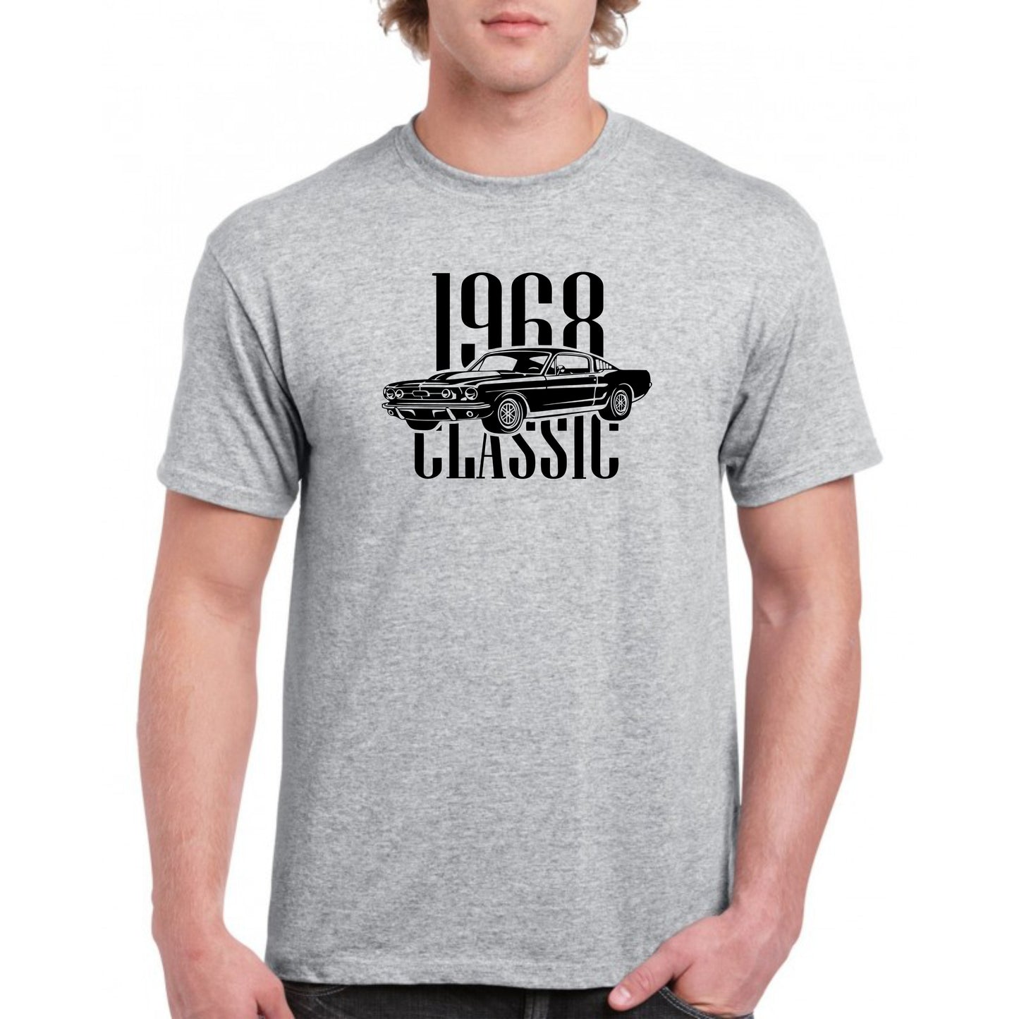 Classic, Muscle Car, 1967, 1968, Mustang, Cotton, T-Shirts