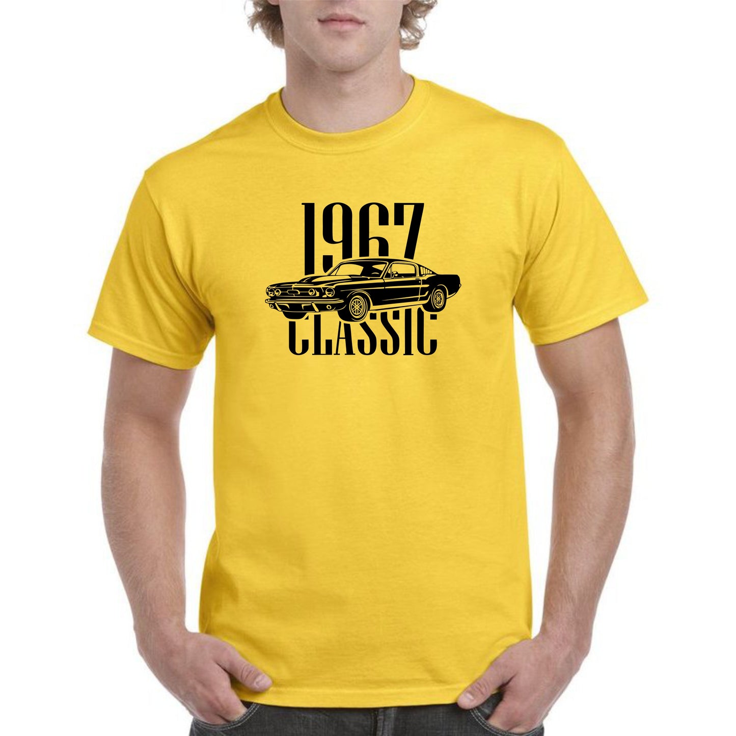 Classic, Muscle Car, 1967, 1968, Mustang, Cotton, T-Shirts