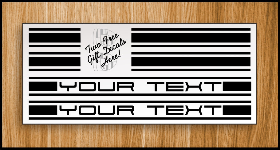 Rocker Panel, Door, Side Stripes, Emblem, Decals, Kit, for Porsche, Boxster, Cayman, Carrera 911, Cars