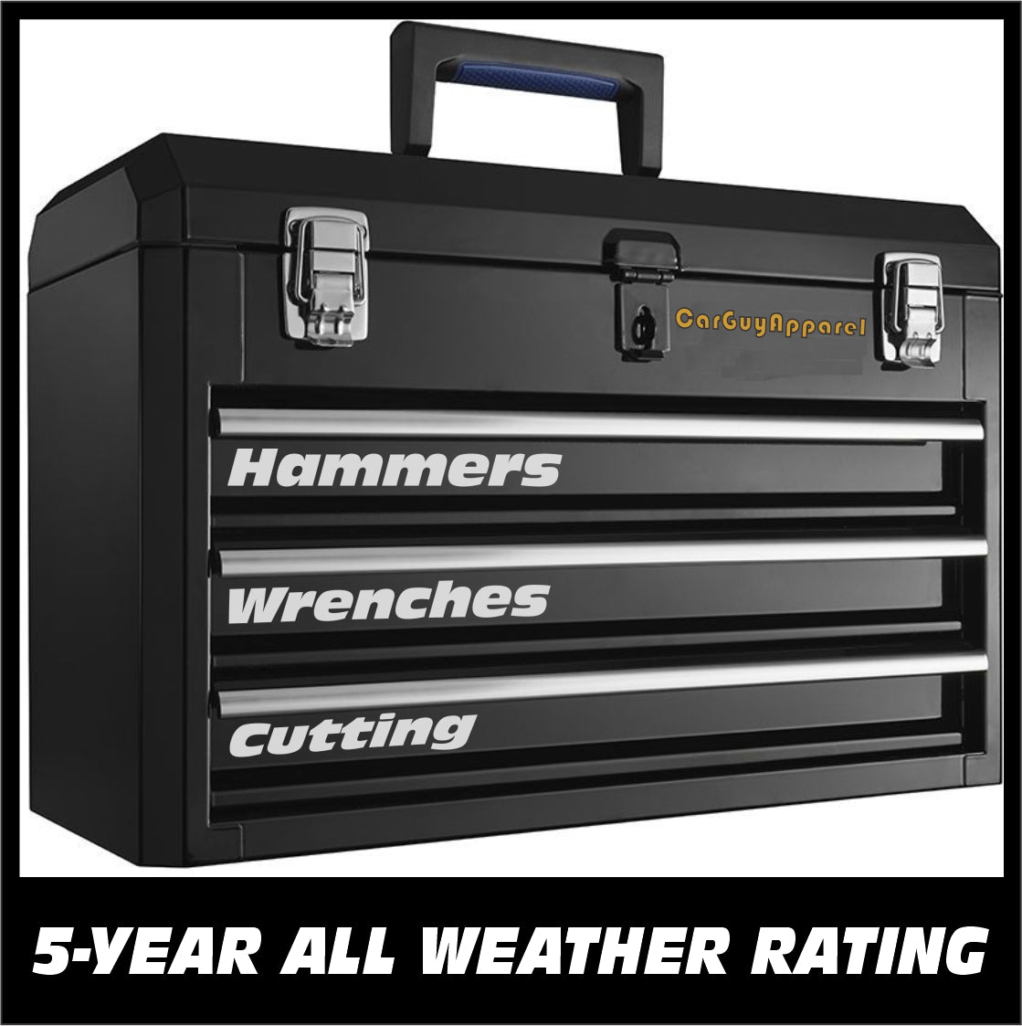 Custom Toolbox Draw Vinyl Decals - Set of 12