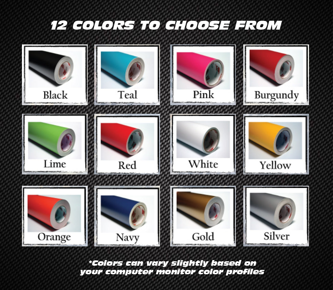 Custom Toolbox Draw Vinyl Decals - Set of 12