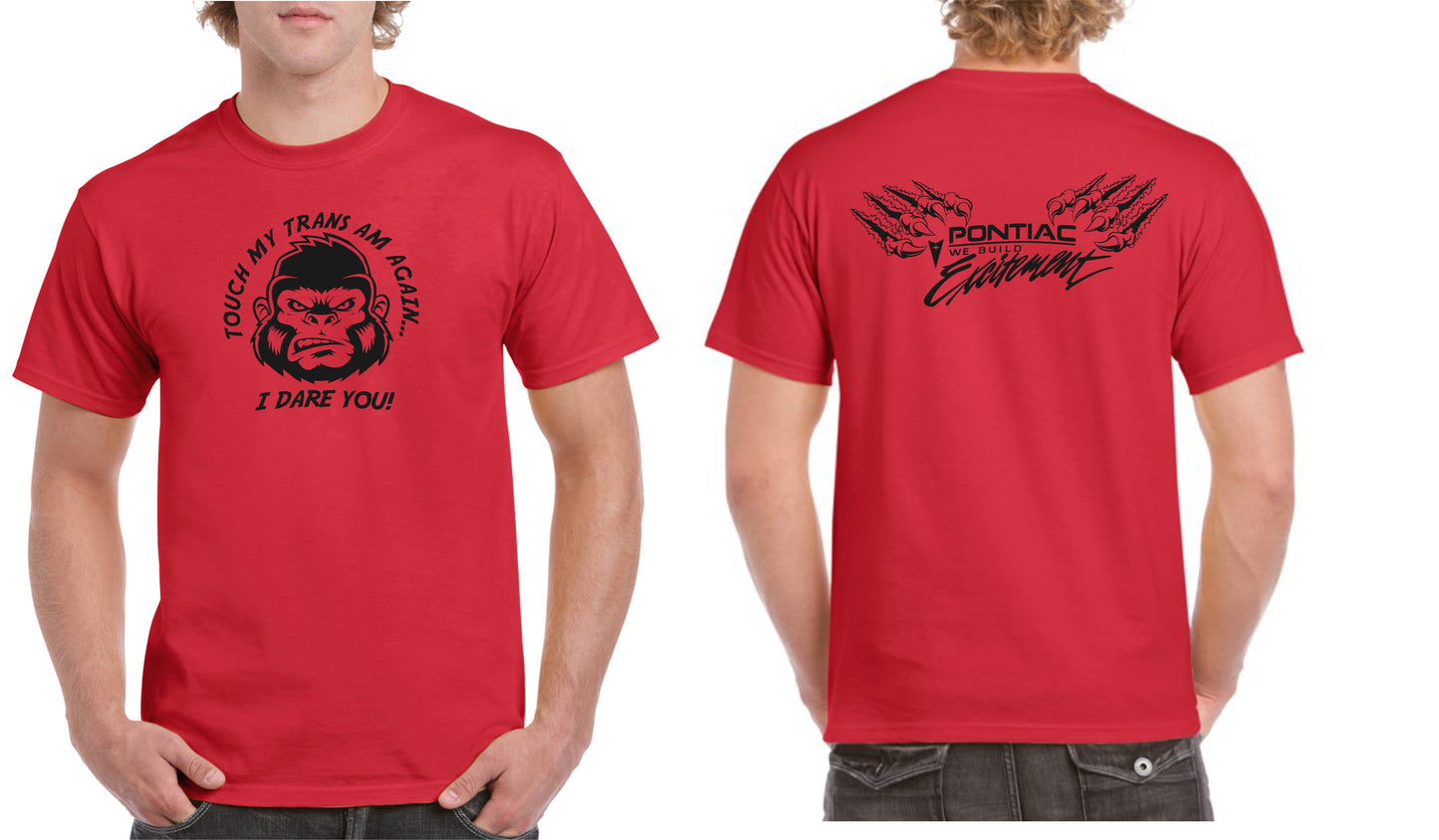 Touch My Trans Am, Gorilla, Preshrunk, Cotton, T-SHIRTS