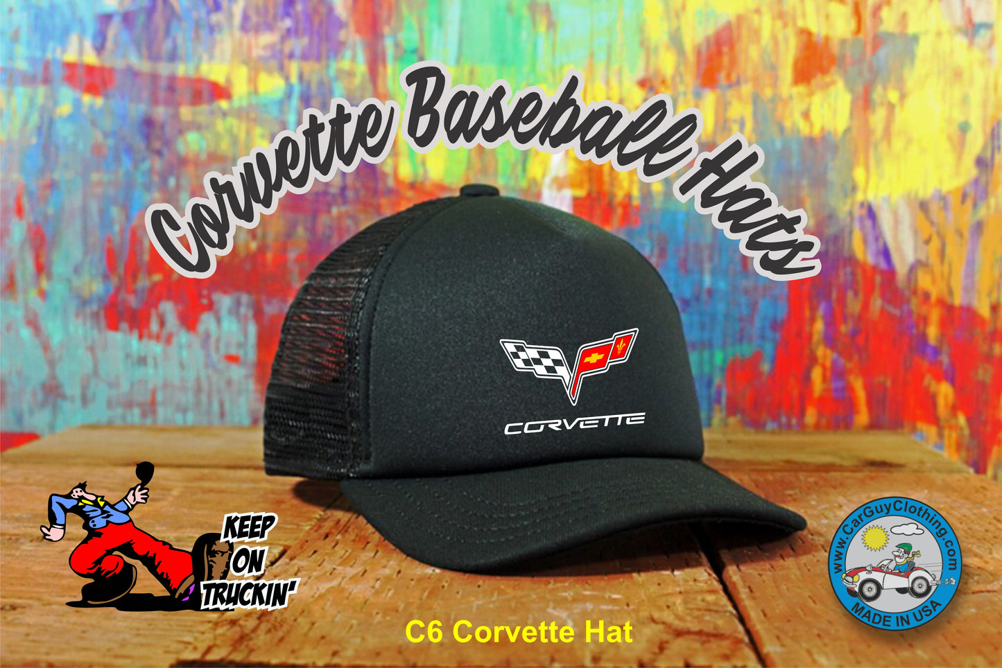 Corvette Adjustable Baseball Hats