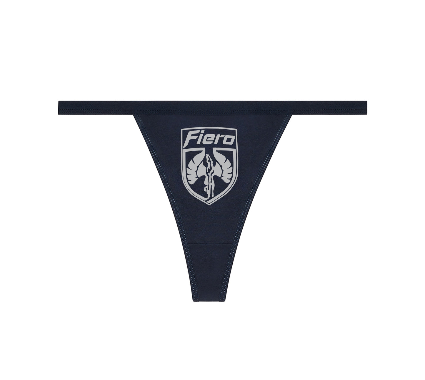 Fiero Women's Underwear Black Cotton Basic Panties String Thong