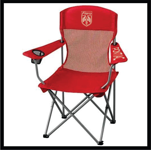 Pontiac Fiero Camping Folding Chair with Cup Holder