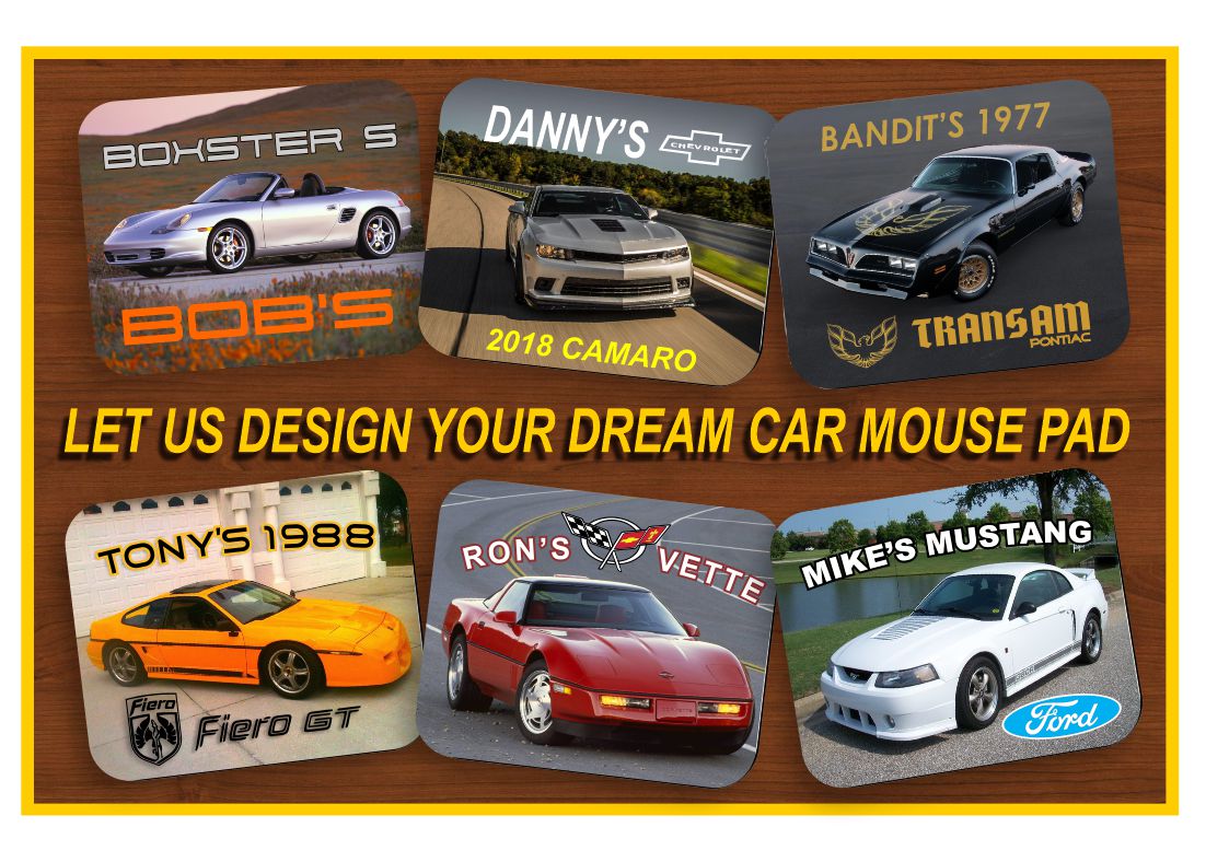 Personalized, Your Classic Car, Muscle Car, Customized, Photo, Computer, Mouse Pad