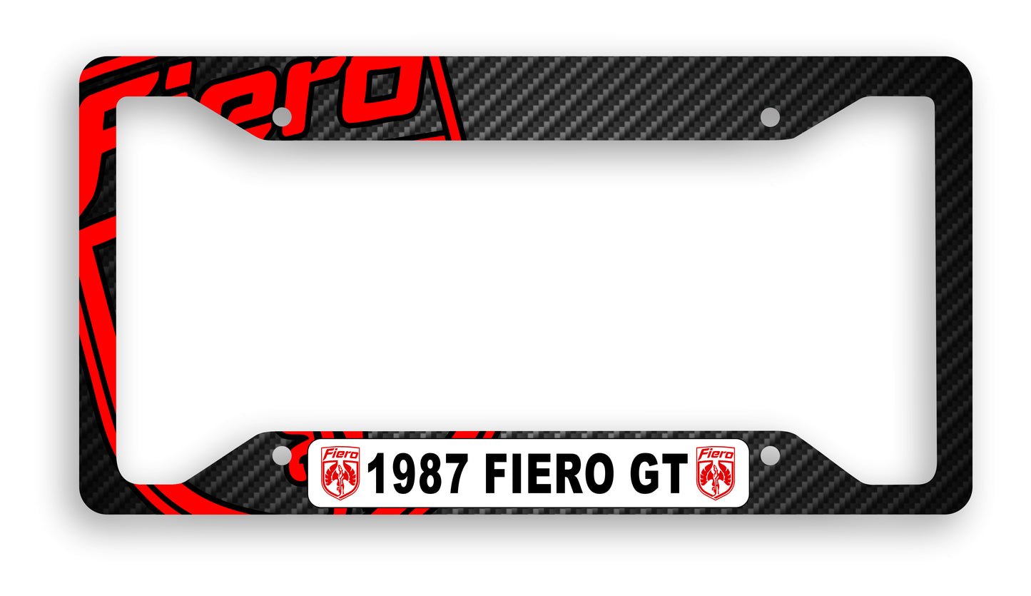 Pontiac Fiero Custom Personalized License Plate Frame Signs