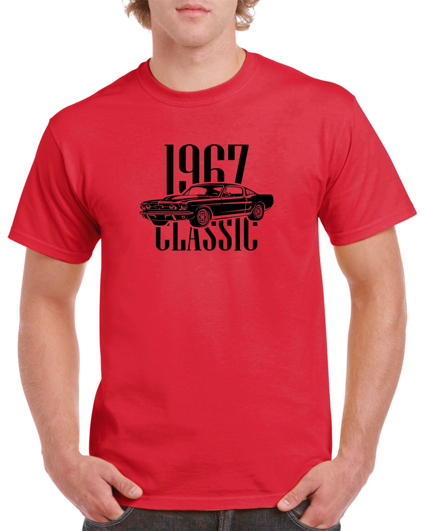 Classic, Muscle Car, 1967, 1968, Mustang, Cotton, T-Shirts