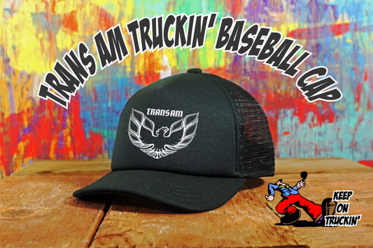 Pontiac Trans Am Firebird Adjustable Trucker Black Baseball Cap Hats