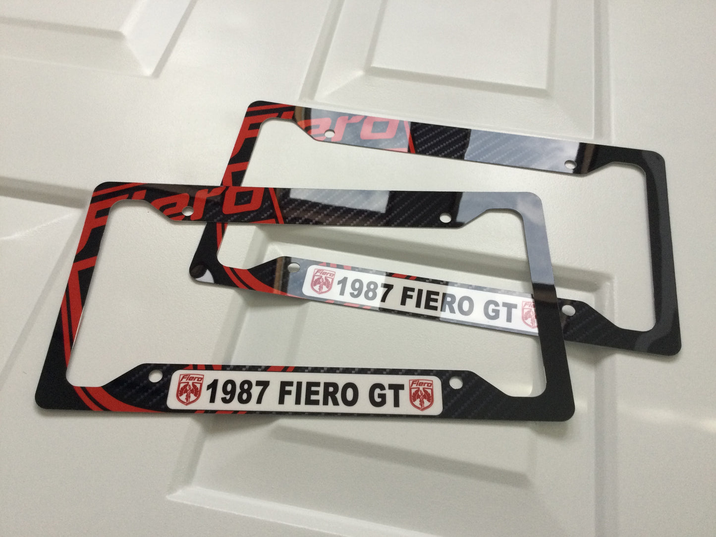 Pontiac Fiero Custom Personalized License Plate Frame Signs